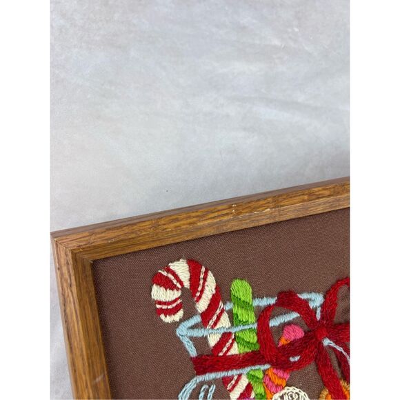 Vintage Christmas Crewel Sweet Treats Very Rare & HTF! - Picture 5 of 7